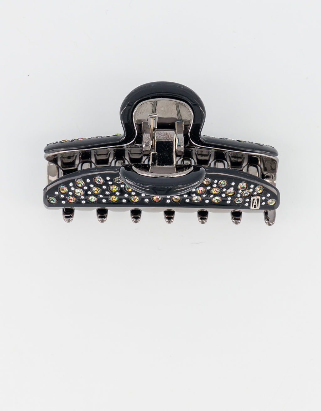 Vendome medium black strass hair clip
