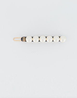 Acetate and pearl side barette