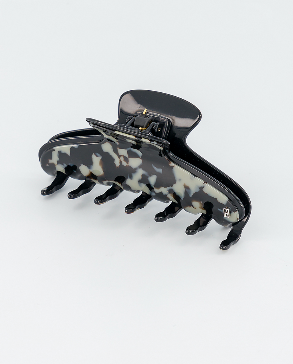 Camouflage large acetate hair clip