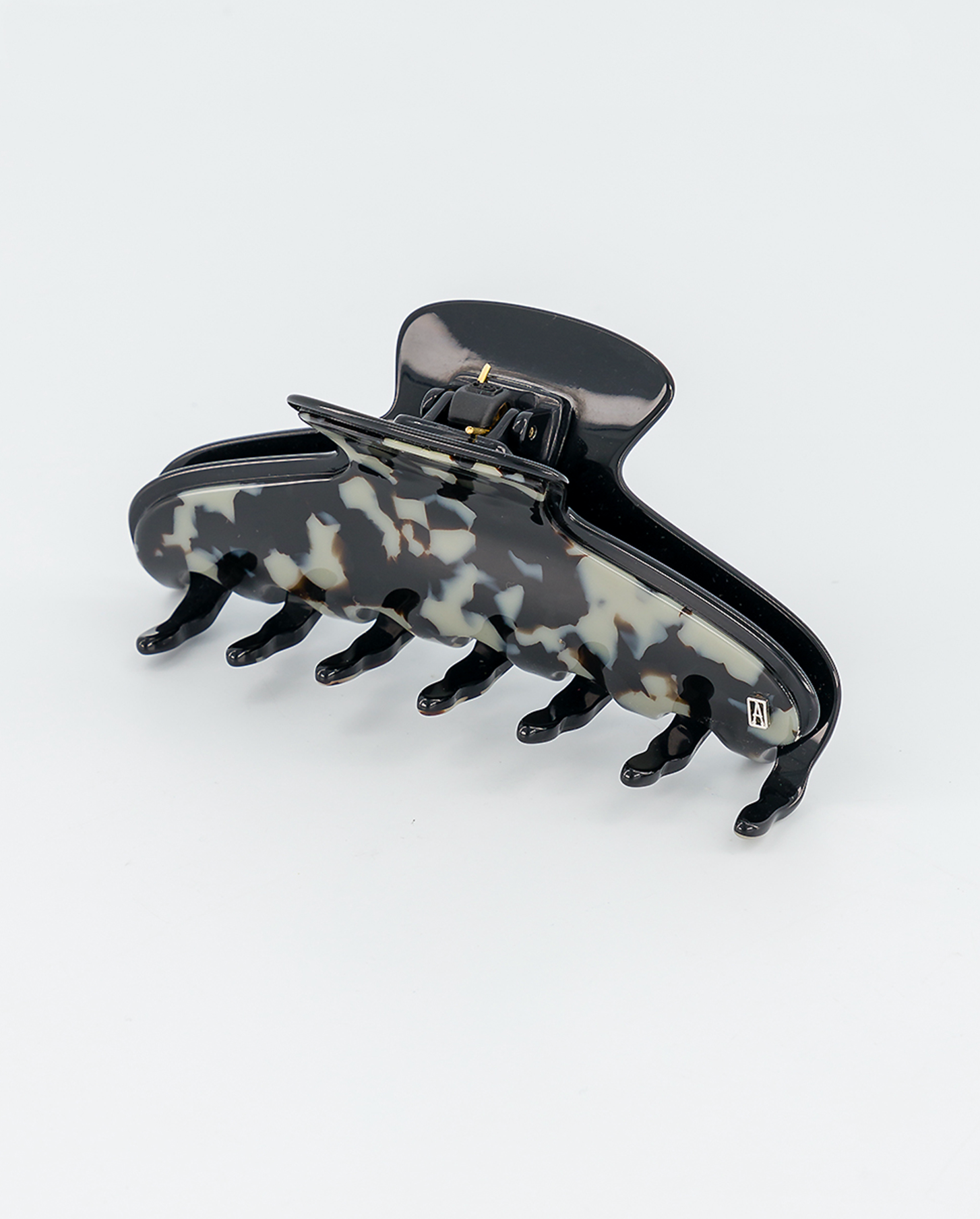 Camouflage large acetate hair clip