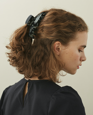 Camouflage large acetate hair clip