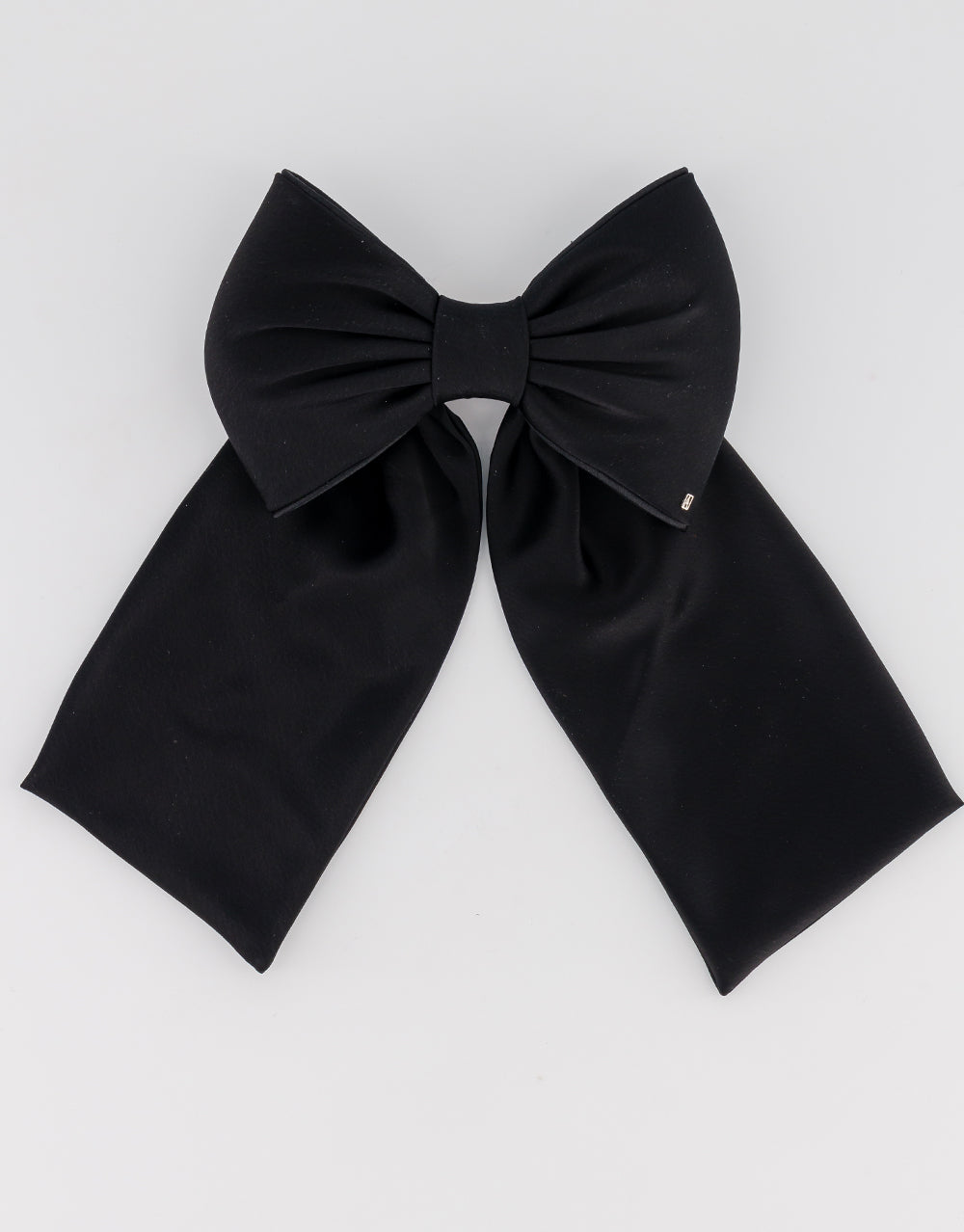 Couture silk bow barette