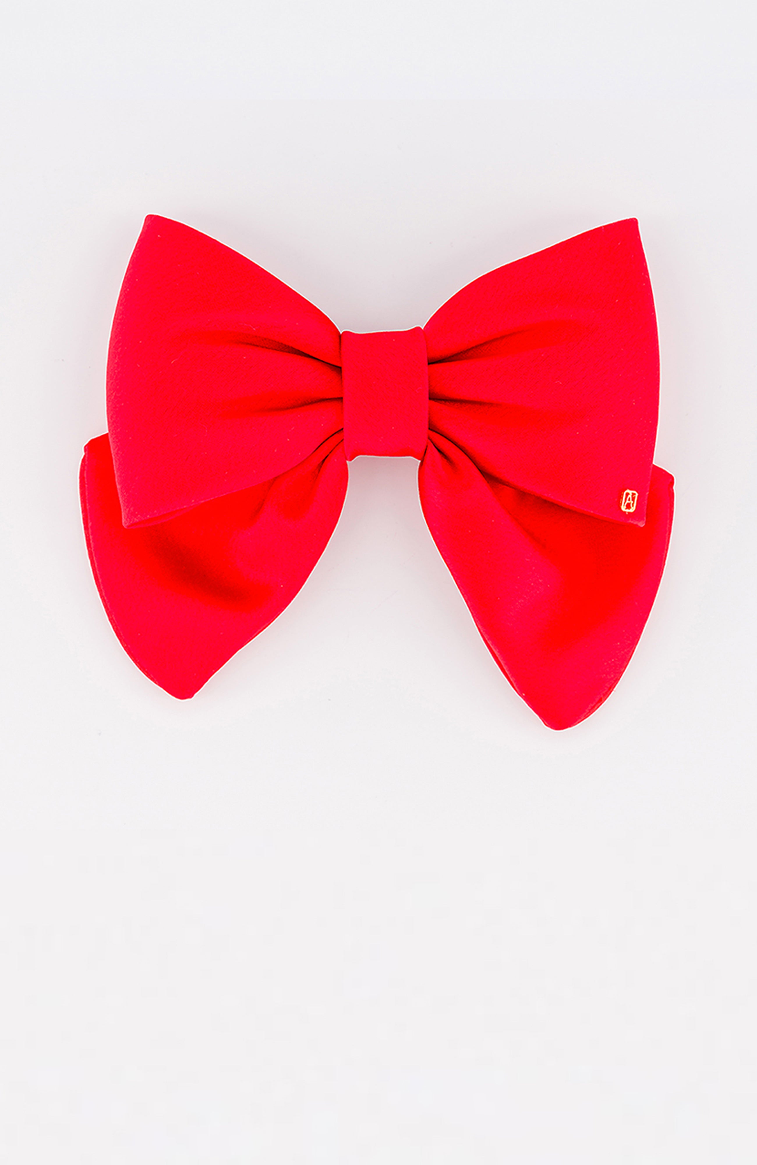 Perrine silk bow barette