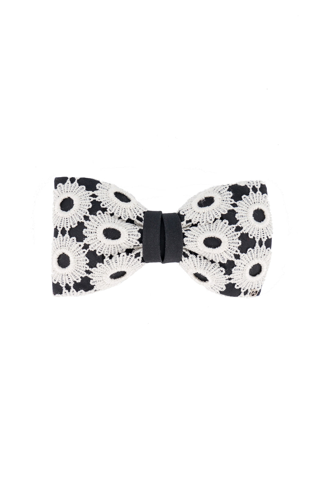 Eyelet Lace Bow Barrette
