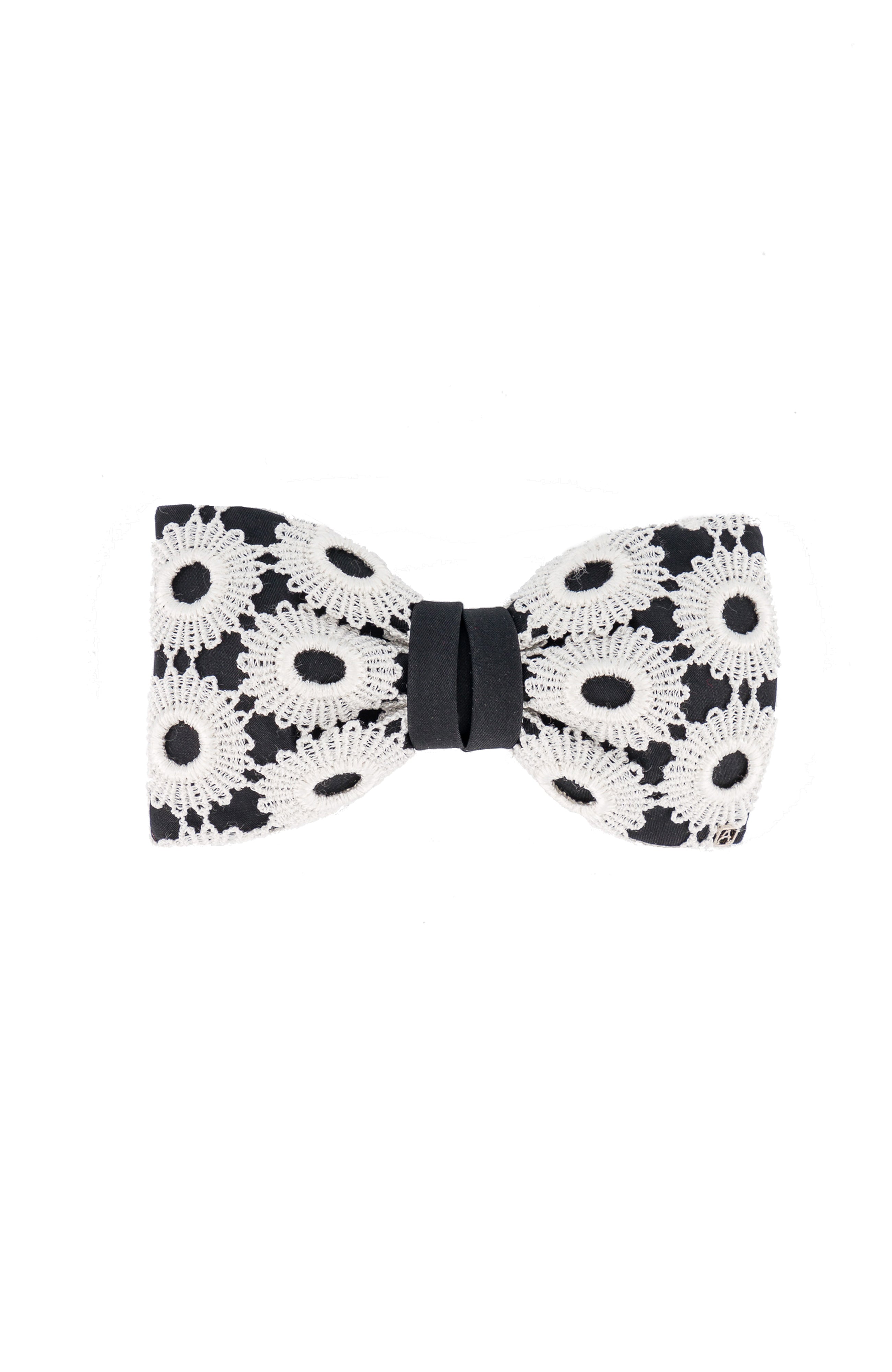Eyelet Lace Bow Barrette