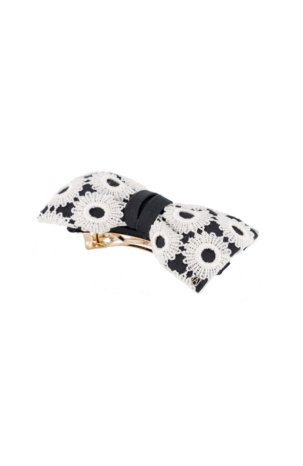 Eyelet Lace Bow Barrette