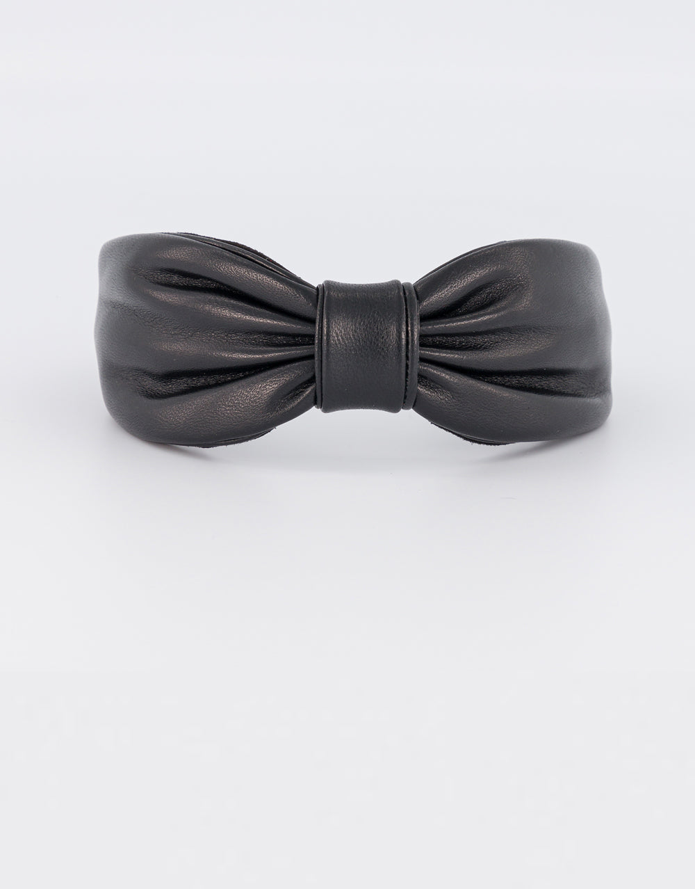Delphine Leather Bow Headband