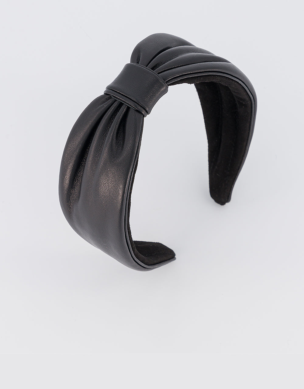 Delphine Leather Bow Headband