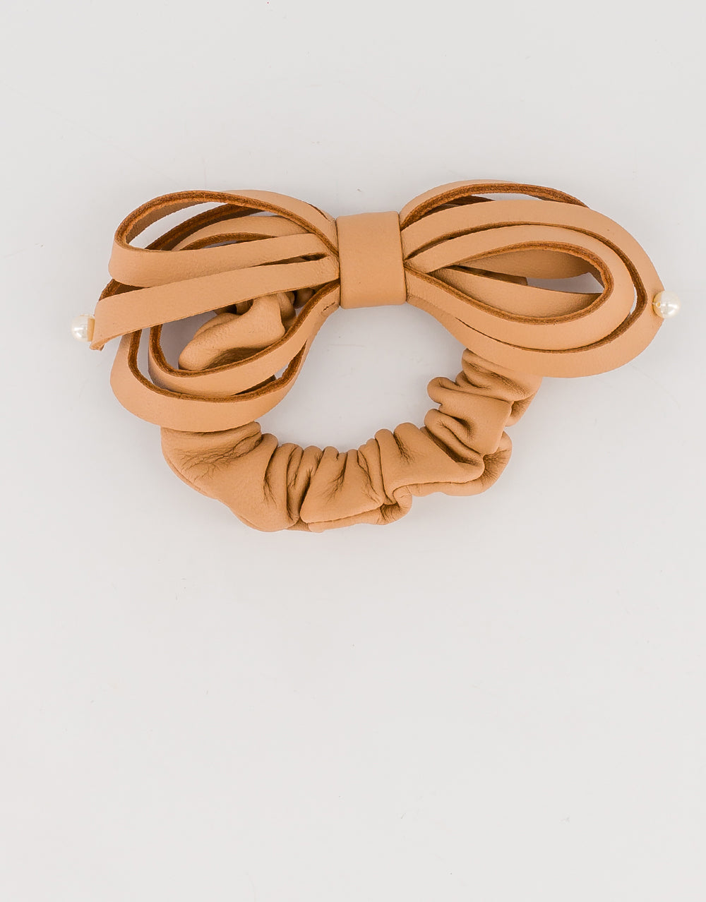 Leather hair tie
