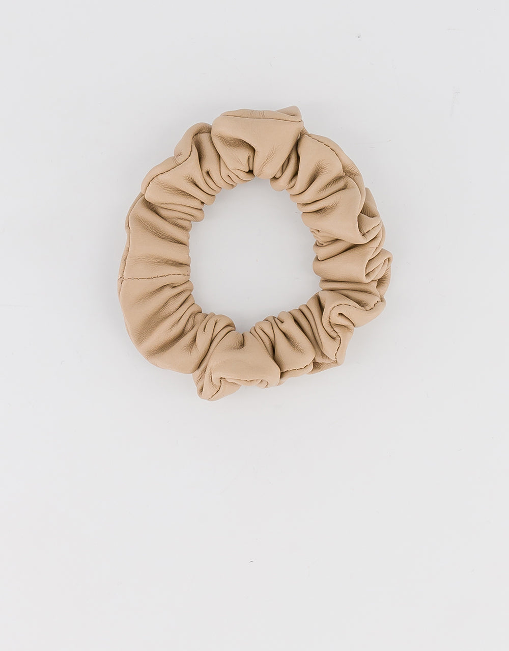 Jade Leather Scrunchie
