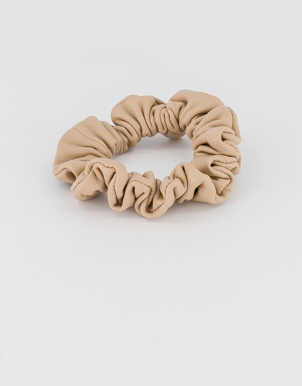 Jade Leather Scrunchie