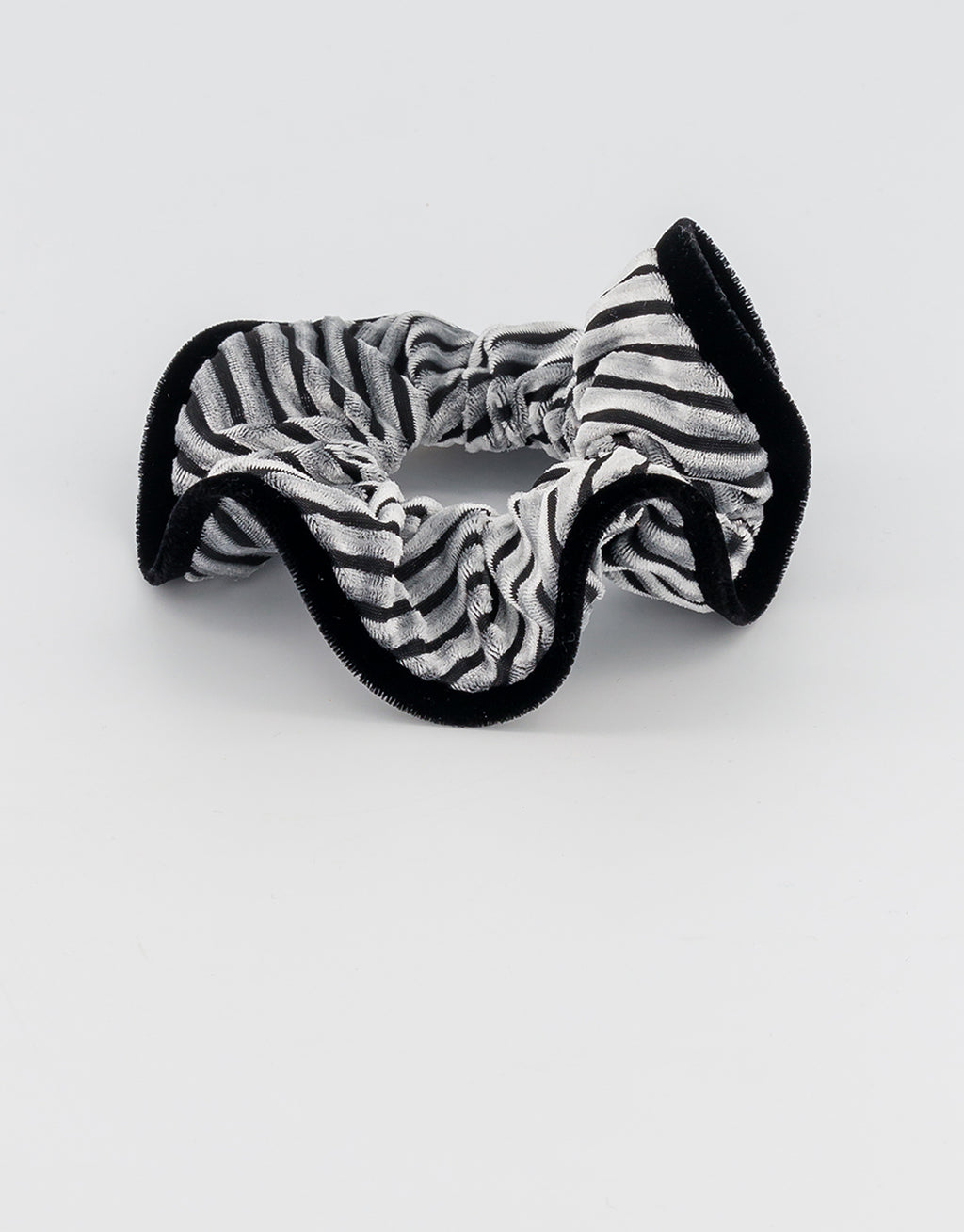 Stripes Velvet Scrunchie