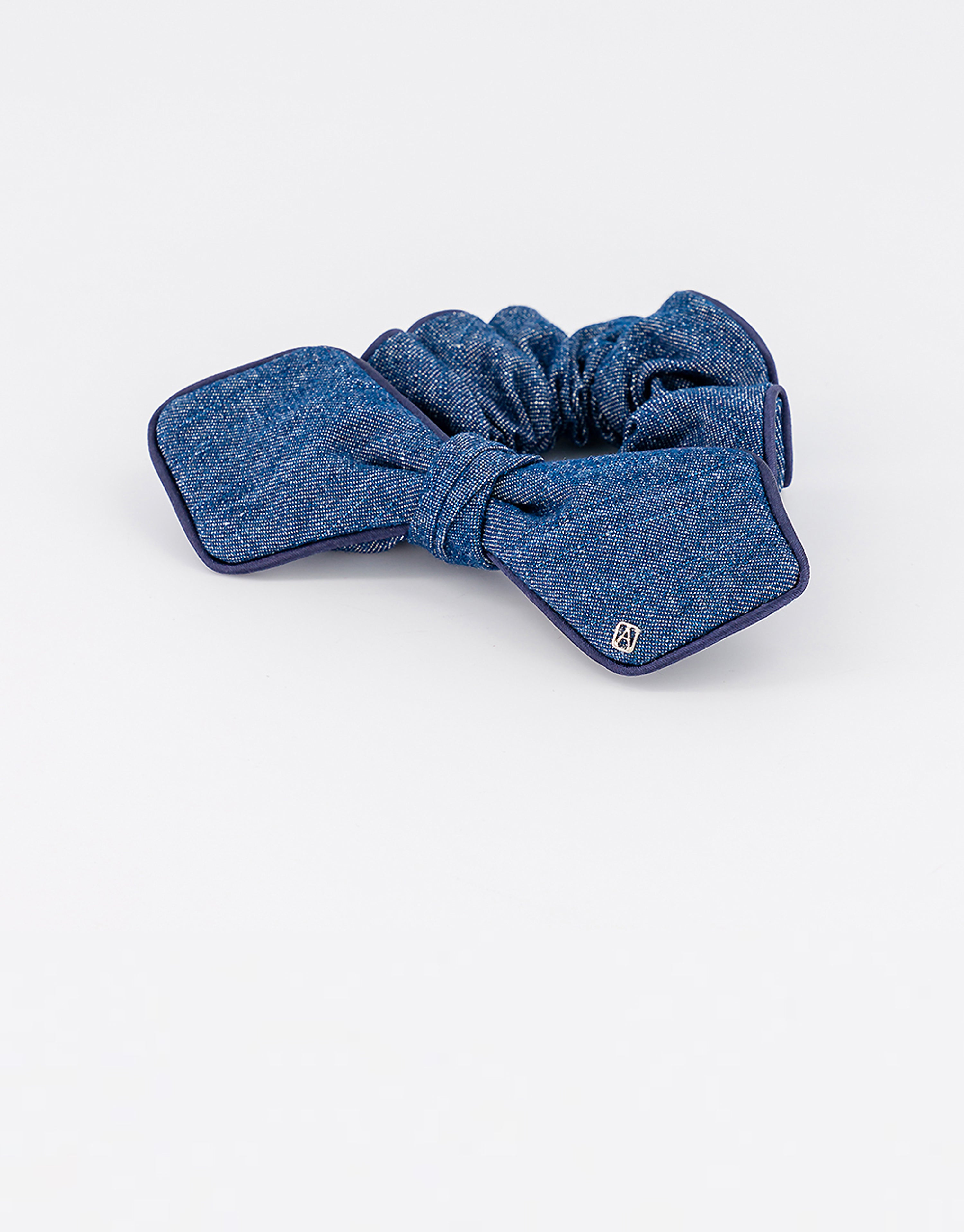 Sophia denim bow scrunchie