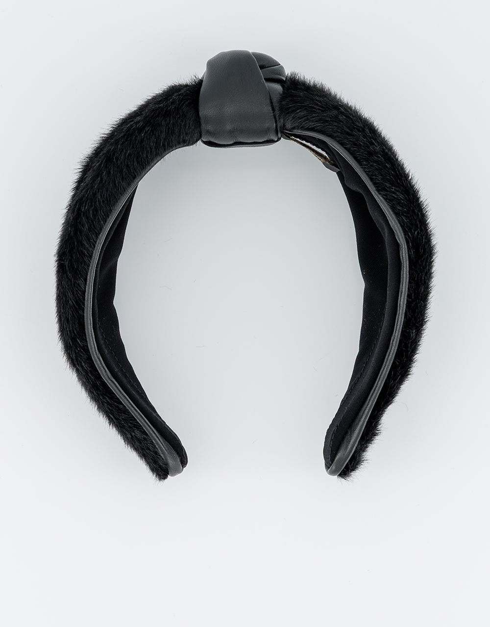 Blizzard Faux Fur and Leather Headband