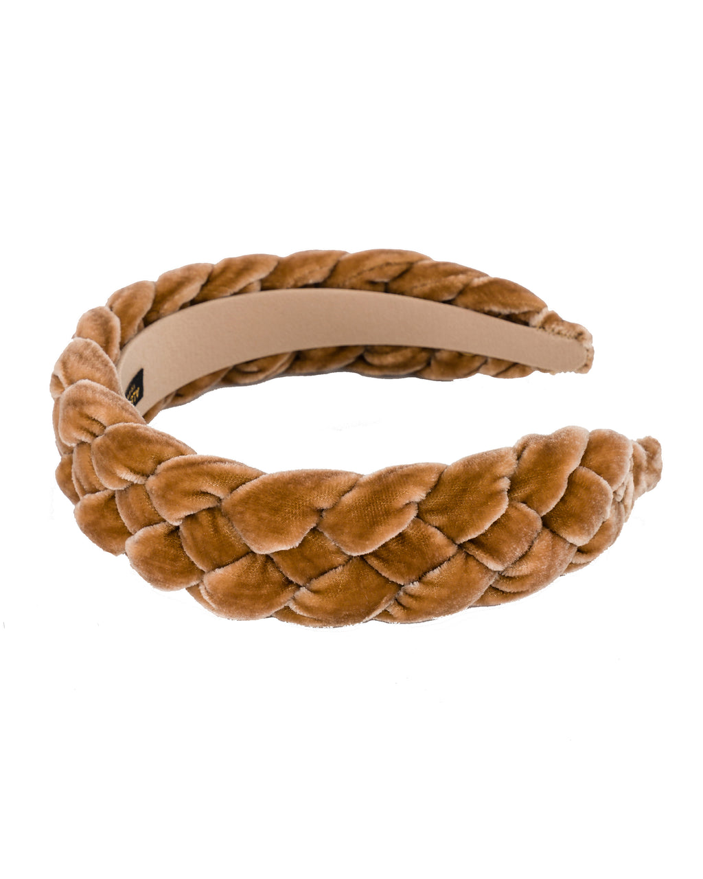 Camel Nocturne Braided Velvet Headband