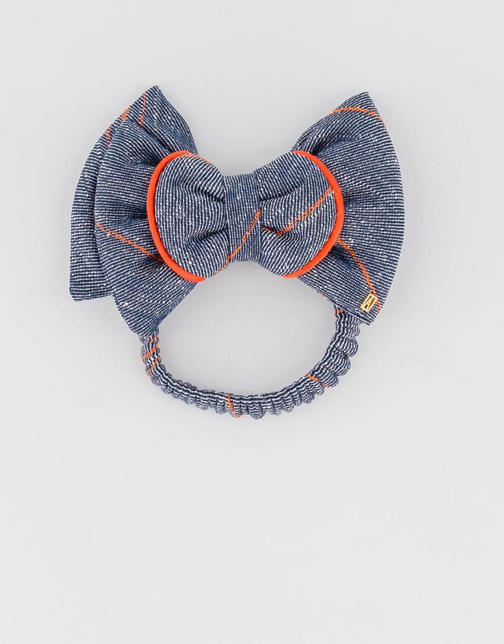 Fitness Demin Bow Hair Tie