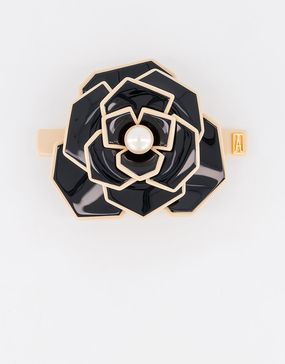 Admirable Acetate and Pearl Hair Barrette