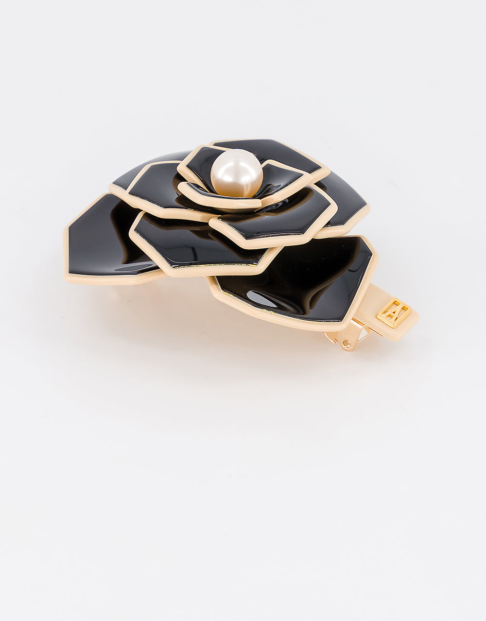 Admirable Acetate and Pearl Hair Barrette