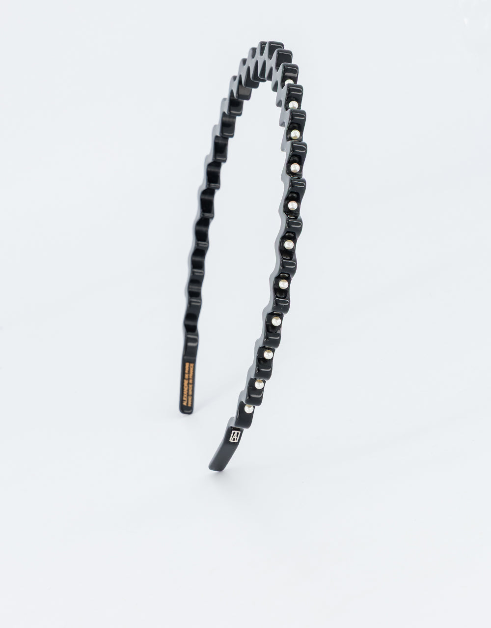 Couronnes Acetate and Pearls Wave Headband