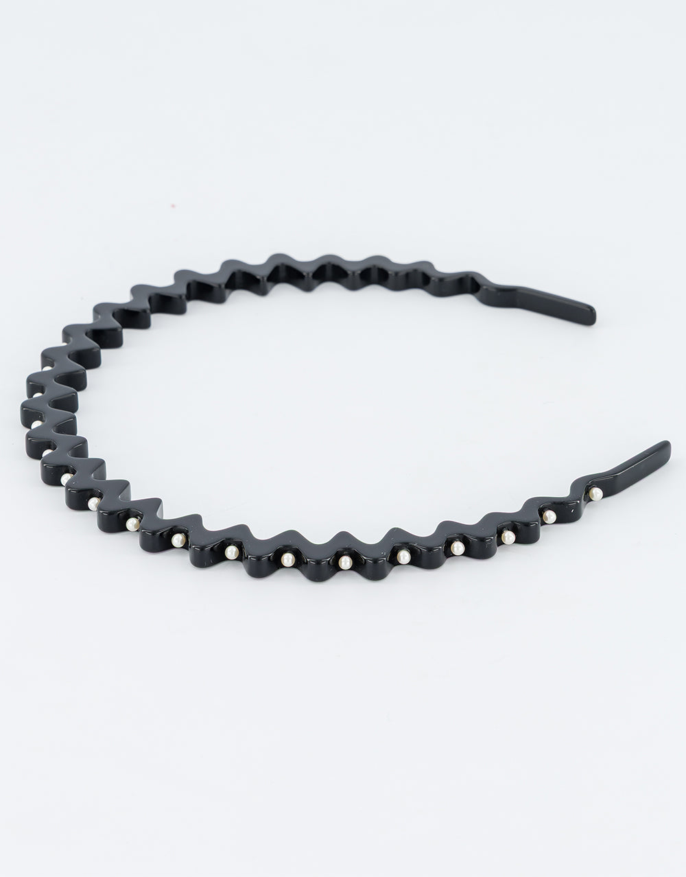 Couronnes Acetate and Pearls Wave Headband