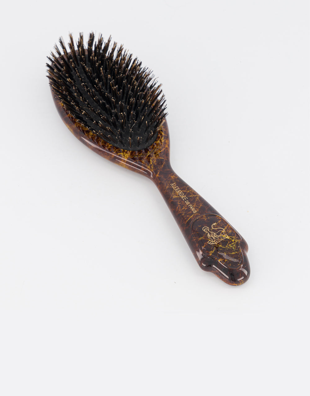 L'elegante Marble Brown Hair Brush