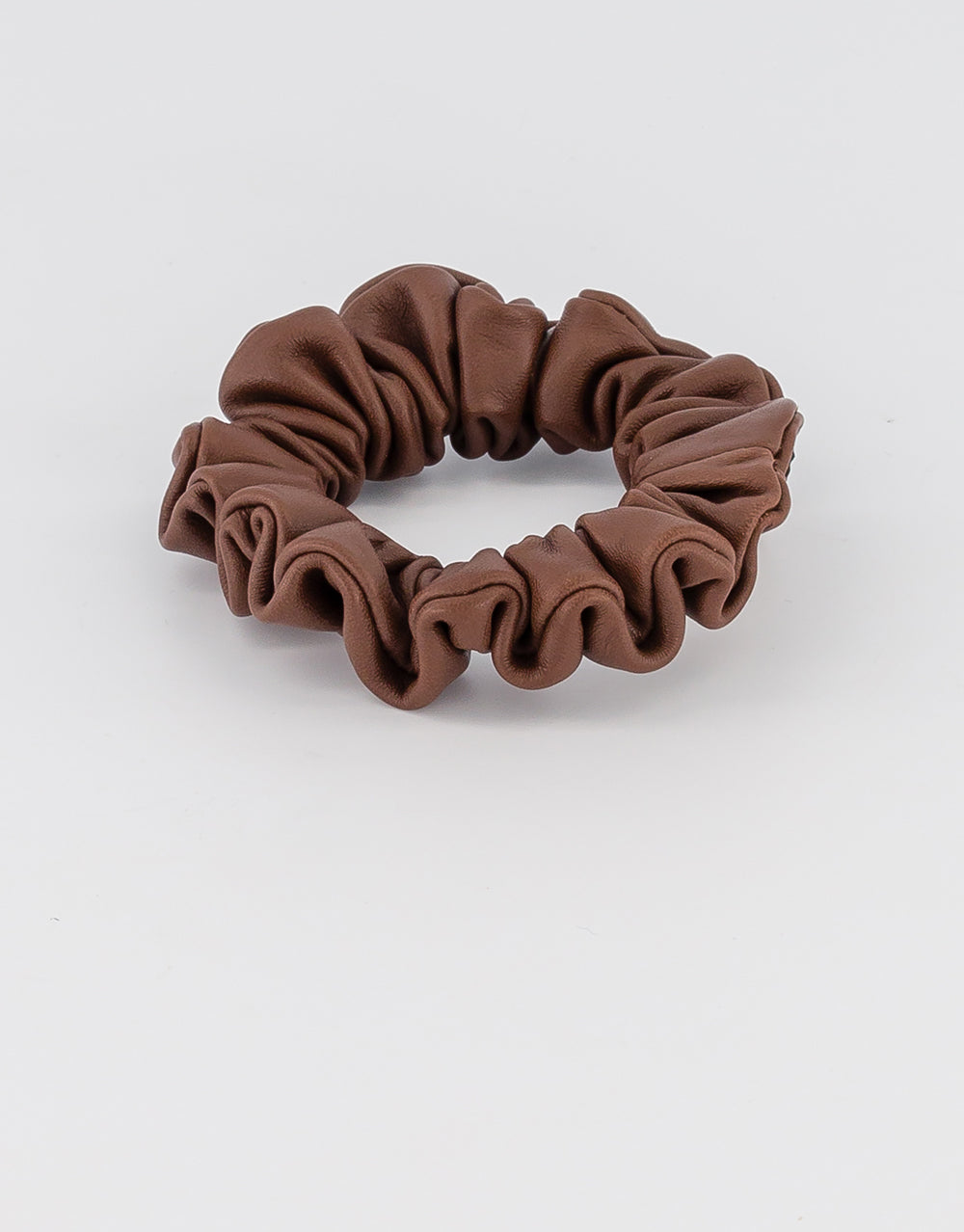 Jade Leather Scrunchie