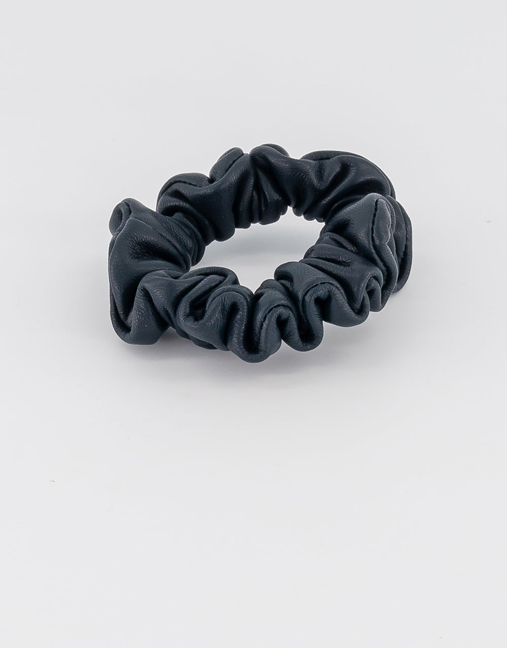 Jade Leather Scrunchie