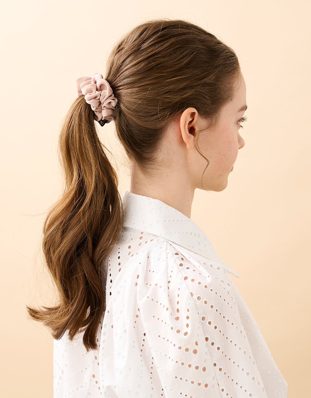 Jade Leather Scrunchie